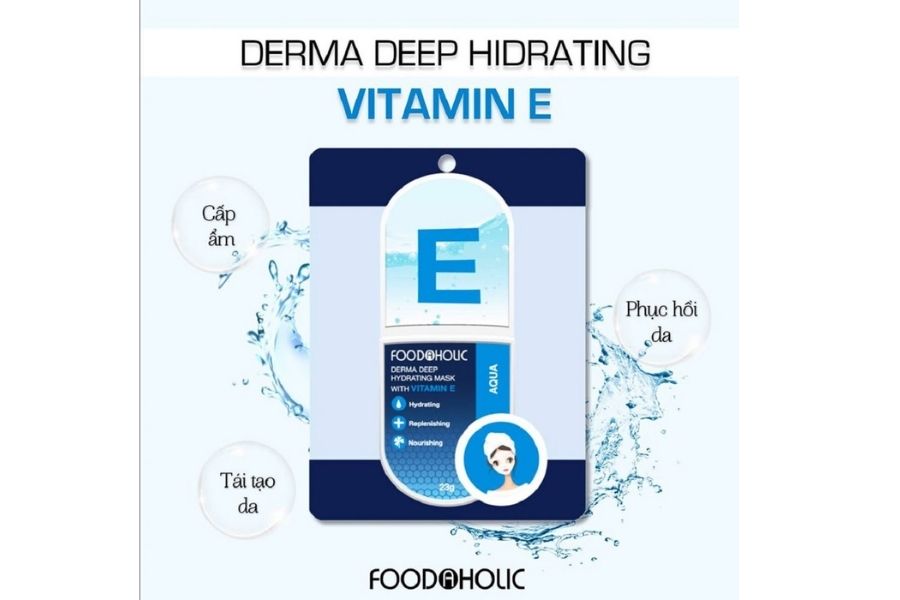Mặt nạ Foodaholic Vitamin E Derma Deep Hydrating Mask giúp cấp ẩm