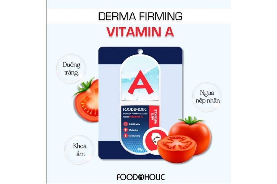 Mặt nạ Foodaholic Vitamin A Derma Firming Mask giảm nếp nhăn, dưỡng trắng