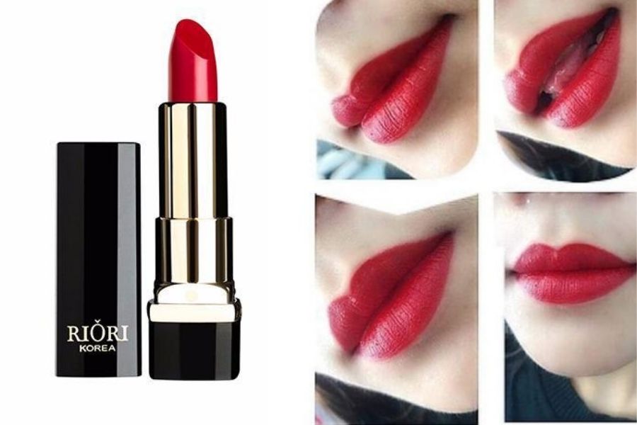 son màu đỏ cherry Riori Matte Lipstick - 05 Cherry Red