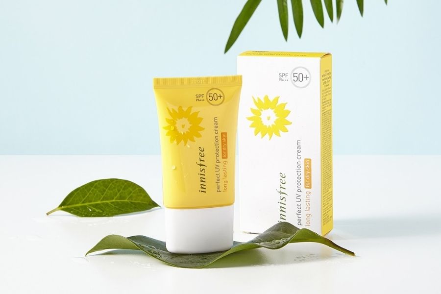 Innisfree Perfect UV Protection Cream Long Lasting Dry Skin. 