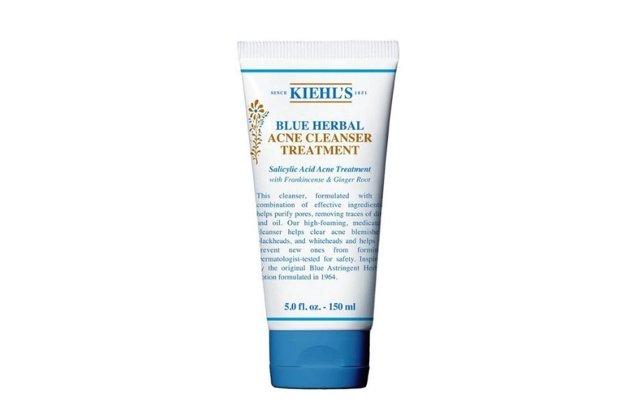 Công dụng sữa rửa mặt Kiehl’s Gel Blue Herbal Blemish Cleanser Treatment