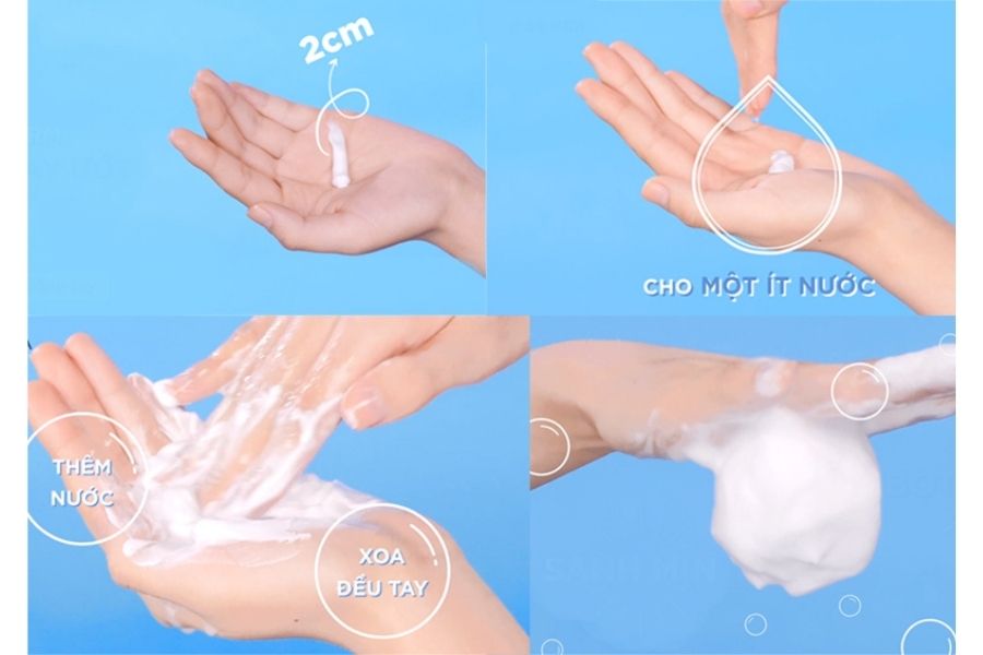 Hướng dẫn sử dụng sữa rửa mặt Senka Perfect Whip hiệu quả