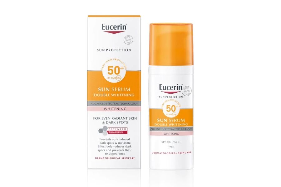 Kem chống nắng Eucerin Sun Serum Double Whitening SPF50+ giá bao nhiêu