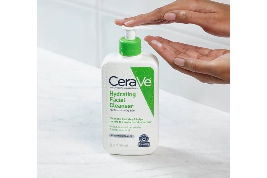 Sữa rửa mặt CeraVe Hydrating Cleanser cho da thường và da khô