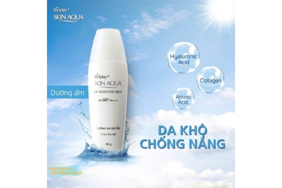 Thành phần kem chống nắng Skin Aqua Clear Milk nắp trắng