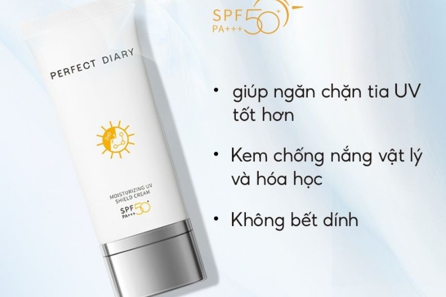 Kem chống nắng Perfect Diary Moisturizing UV Shield Cream SPF50+ PA+++ 