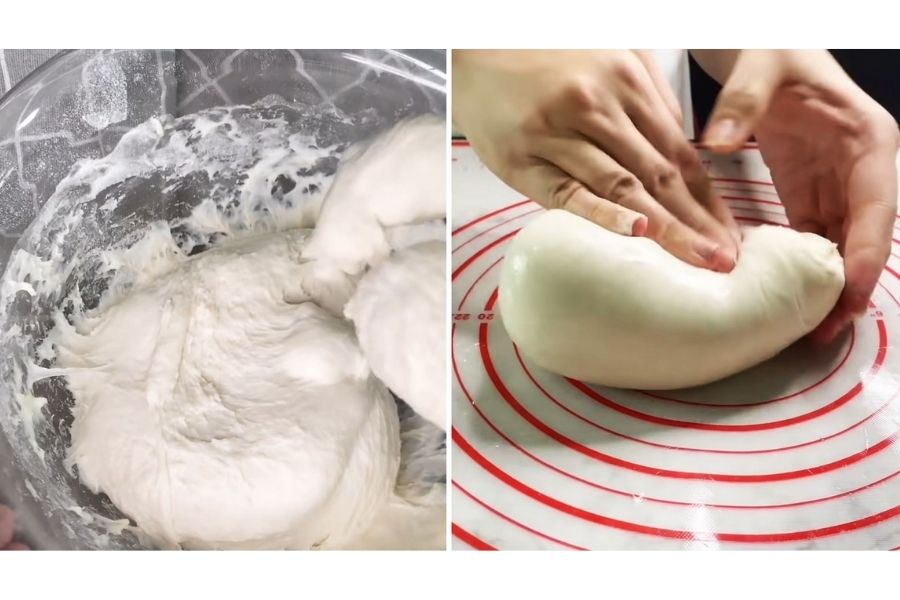 Cách làm bánh mì bằng nồi chiên không dầu: Giai đoạn nhào bột