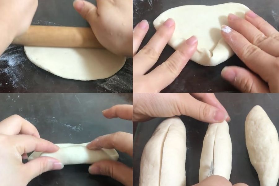 Cách làm bánh mì xốp giòn tan bằng nồi chiên không dầu: Giai đoạn tạo hình