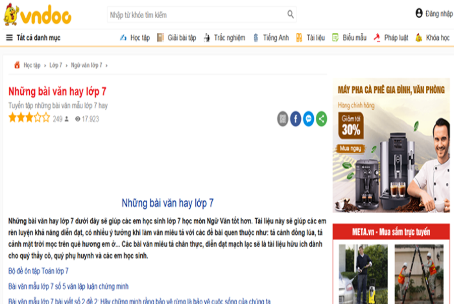 top 10 website nhung bai van mau hay lop 7 moi nhat 5