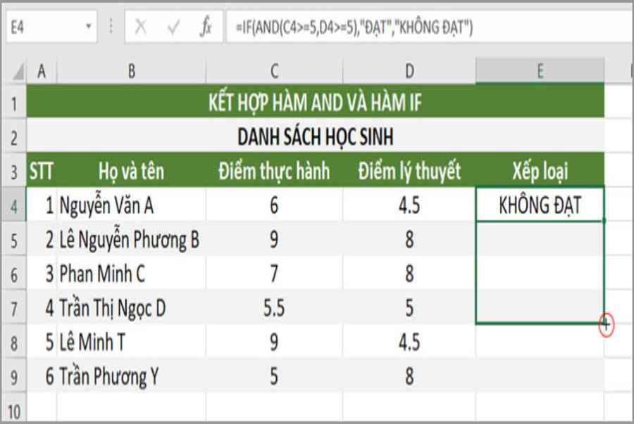 ham and trong excel la gi cach su dung vi du don 11