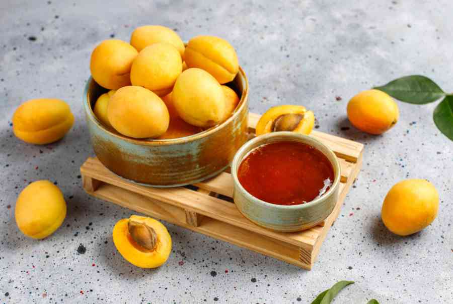 homemade delicious apricot jam with fresh apricot fruits 1024x683 1